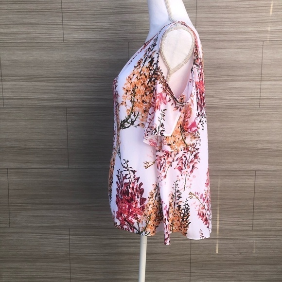 Worthington cold shoulder blouse Size Medium - Picture 5 of 8